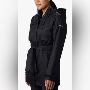 Columbia Ladies ‘Pardon My Trench’ Rain Jacket, Black, Size Small